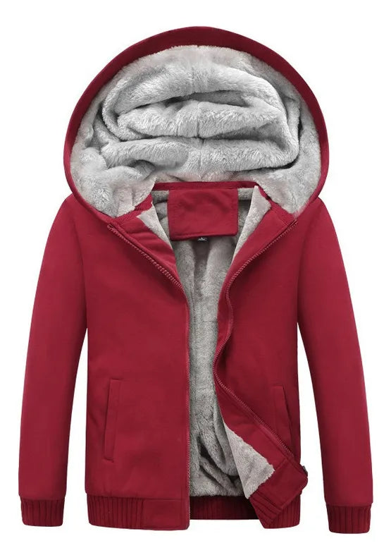 Blusa De Frio Moletom Com Capuz De Pelúcia