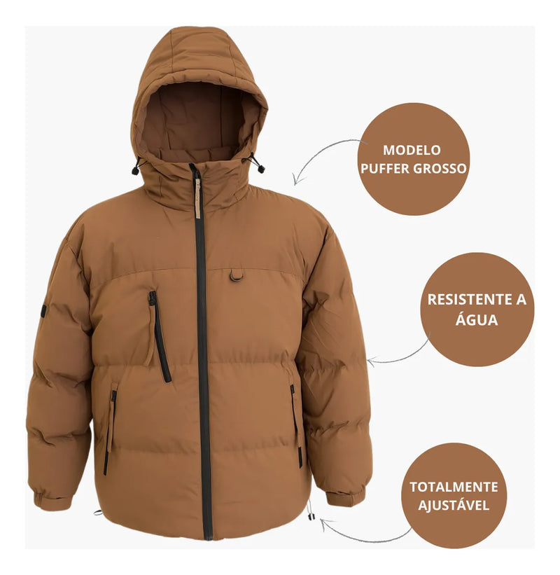 Jaqueta Frio Inverno Puffer Super Plus Size
