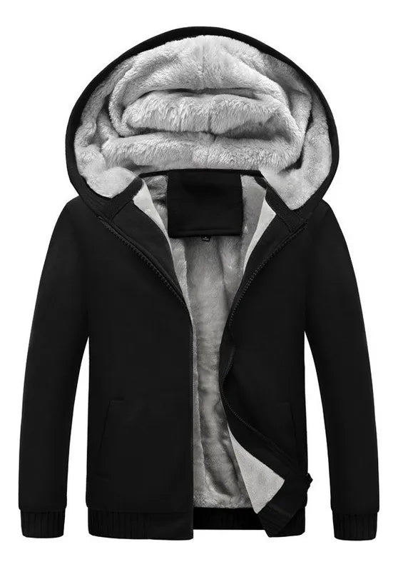 Blusa De Frio Moletom Com Capuz De Pelúcia