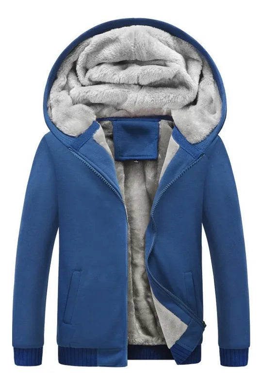 Blusa De Frio Moletom Com Capuz De Pelúcia